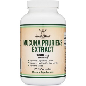 Double Wood Supplements Mucuna Puriens Extract, 210 капсули, Double Wood