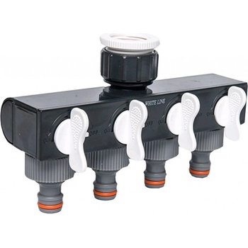 BRADAS WL-3033 rozdelovač 4x ventil - adaptér Standard - red. 1" - 3/4" VNZ