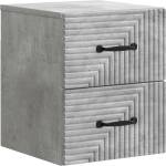 vidaXL Спален шкаф с монтаж на стена Бетонно сиво 34, 5 x 33 x 40 см (898641)