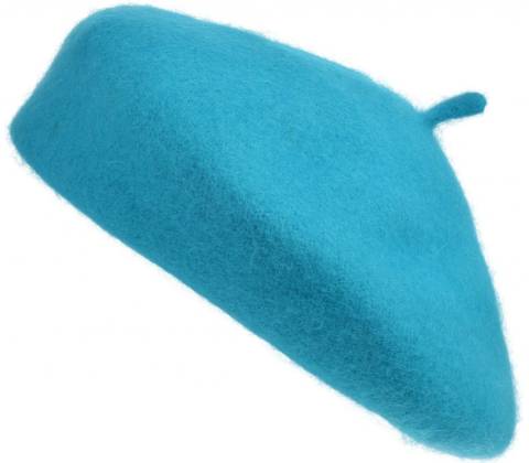 Modrý dětský baret