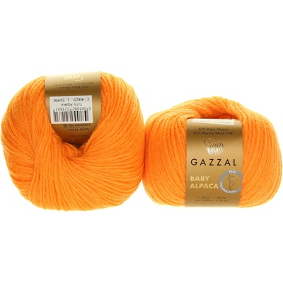 Gazzal Baby Alpaca 46029 oranžová