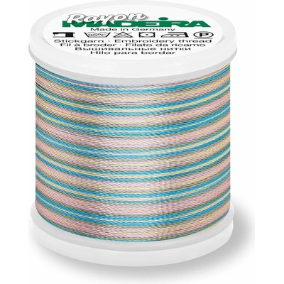 Vyšívací nit Madeira Rayon Multicolor č. 40 (200m) barva 2103 baby pink/mint/blue