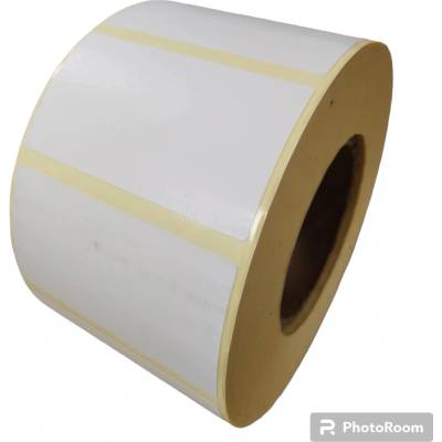Termo Etiketa 90 mm x 50 mm, Medzera 6 mm, Thermo eco, Biela, Dutinka 76 mm, 2000 ks/kotúč, Odlepiteľné lepidlo, Priemer kotúča 159 mm