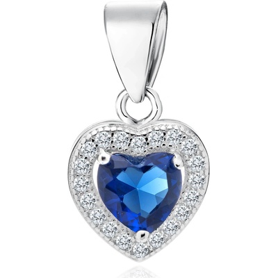 Olivie Strieborný prívesok Srdiečko Sapphire 1769