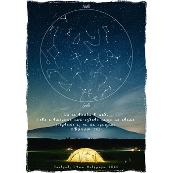 Image 1 of Звездна карта - Романтични 5 (Postervramka-28-b1)