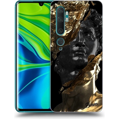 Pouzdro Picasee silikonové Xiaomi Mi Note 10 Pro - Black Gold černé
