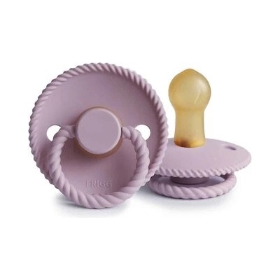 Frigg Rope kaučuk okrúhlý cumlík Soft Lilac