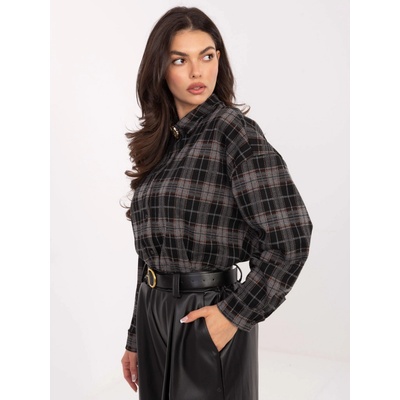 Italy Moda Shirt-IT-KS-21638.02-black čierna šedá