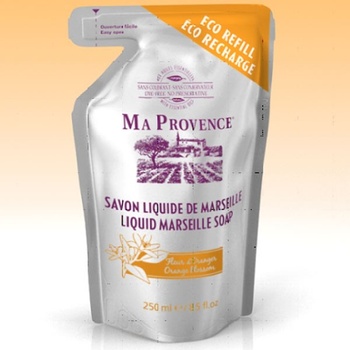 Ma Provence Bio mydlo tekuté Marseille Pomaranč náhradná náplň 250 ml