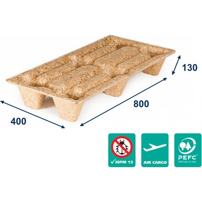 Paleta lisovaná INKA F36 - 800x400x130 - nosnosť 500 kg