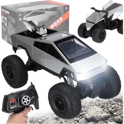 KIK RC Kybernetický Pickup 2,4GHz 4WD Off-Road Diaľkovo ovládané 45° LED, 14cm kolesá 1:8