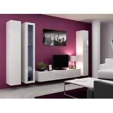 Cama Meble Vigo 180 sklo biely mat / biely lesk