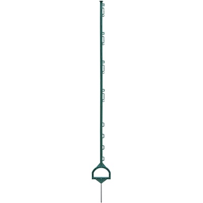 Plastový sloupek pro elektrický ohradník, délka 157 cm, 12 oček, zelený
