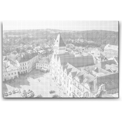 Painting Queens Painting Queens Výhled na město Tábor, 40 × 60 cm, s rámem