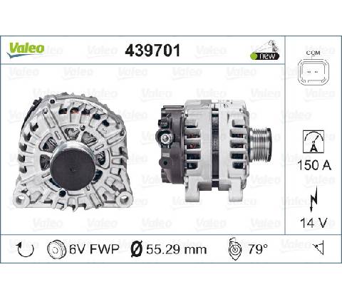 VALEO Alternátor 439701