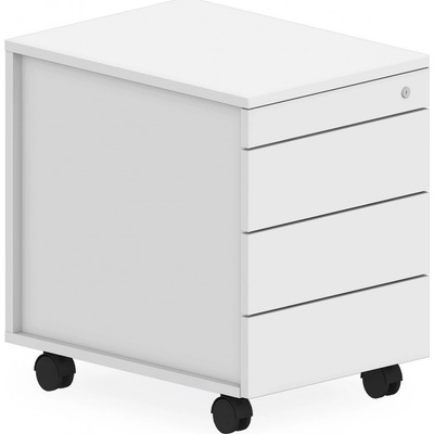 Artspect RC461C/B - Mobilní kontejner bezúchytkový 43x58x59,5cm - Bílá