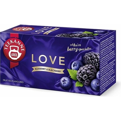Teekanne Love Blueberry & Blackberry ovocno-bylinný čaj 20 x 2,25 g