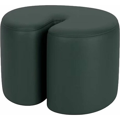 Hem Pouf Palma Small Dark Green Leather, 92732