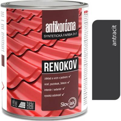Slovlak Renokov 2v1 antikorózna farba na kov antracit 10kg