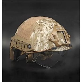 DRAGOWA Tactical DRAGOWA Тактическа каска Fast MH с очила Charger, Digital Desert (без сертификация) (DRG154.DD)