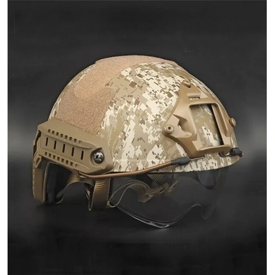 DRAGOWA Tactical DRAGOWA Тактическа каска Fast MH с очила Charger, Digital Desert (без сертификация) (DRG154.DD)