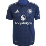 adidas Футболна фланелка Adidas Manchester United Authentic Away Shirt 2024 2025 Adults - Blue