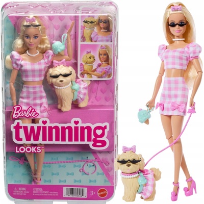 Mattel Barbie Twinning Looks Štýl pre dvoch Mašľa