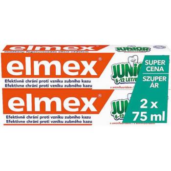 Colgate Palmolive Elmex Junior detská zubná pasta 2 x 75 ml