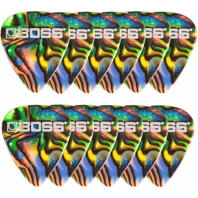 Boss BPK-12-AM Celluloid Pick Medium Abalone - trsátko