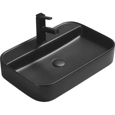 Mexen Sofia умивалник за плот 60 x 40 cm, черен мат - 22156085 (22156085)