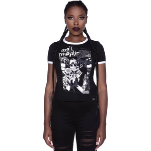 KILLSTAR Дамска тениска KILLSTAR - No Fairytale - Ringer - KSRA002587