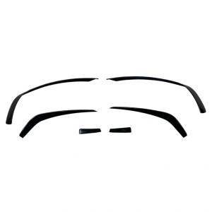  Добавка предна броня за Mercedes C-Class W204 (2007-2013) - черен гланц (A-BENZ-018)