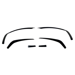  Добавка предна броня за Mercedes C-Class W204 (2007-2013) - черен гланц (AF-BENZ-018)