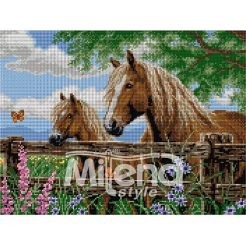 Milena Style Гоблен с щампа Коне без конци