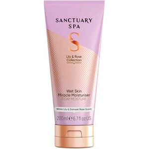 Sanctuary Spa Хидратиращ лосион за тяло за мокра кожа Лилия и роза 200 мл Лосион за тяло