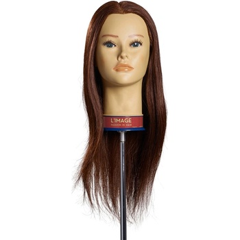 L´image Cvičná hlava tmavá blond Limage Anja 50 cm