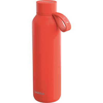 Quokka Solid термо бутилка с дръжка, 630 мл, оранжева (40177)
