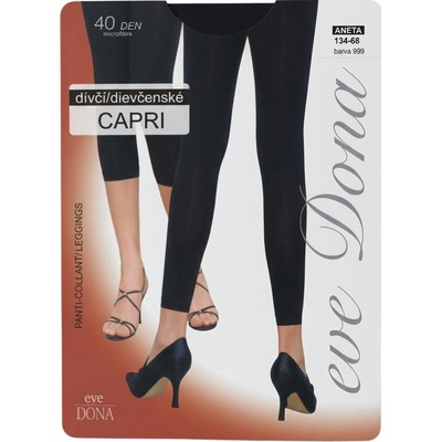 Evona dívčí capri legíny černá