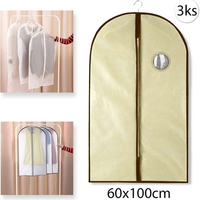PORTA ABITI 72701 Vak na obleky a šaty 60x100 cm 3 ks
