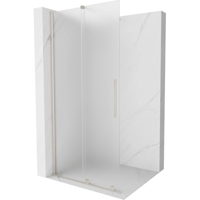 Mexen Velar плъзгаща се душ стена Walk-in 110 x 200 см, мраз 8 мм, четкан никел (871-110-000-33-97)