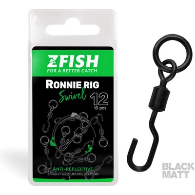 Zfish Obratlík Ronnie Rig Swivel Matt velikost 12 10 ks – Zboží Dáma