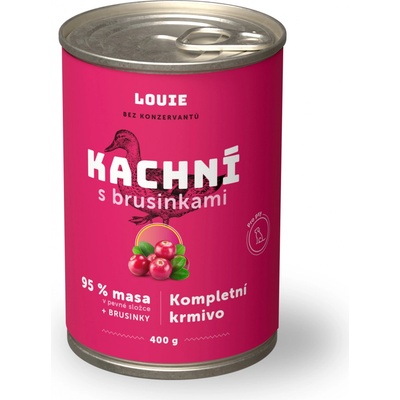 Louie Dog Kačacie s brusnicami 400 g