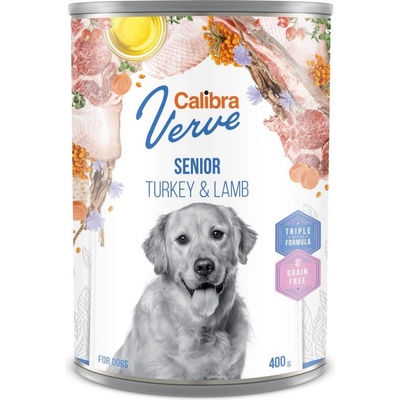 Calibra Verve Dog Grain Free Senior Turkey & Lamb 400 g