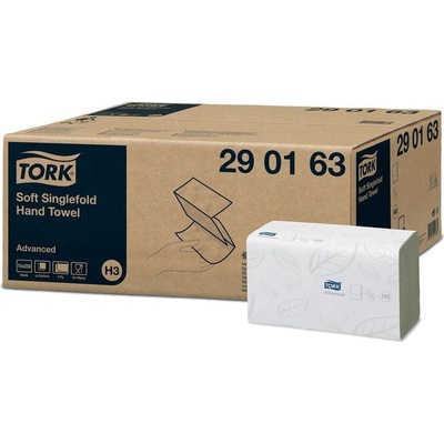 Tork Advanced ZZ dvojvrstvové biele 3750 ks