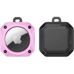 JC Удароустойчив силиконов ключодържател за Apple AirTag - JC AirTag EggShell Silicone Keyring (розов)
