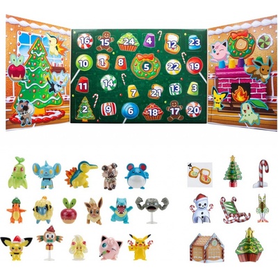 Jazwares Pokémon adventný kalendár DELUXE 16 figúrek Pokémon 5 7 cm