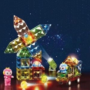 НОВА МАРКА Магнитен конструктор Tidy с фигурки и 57 части за деца на Sonne Home (PAT48832)