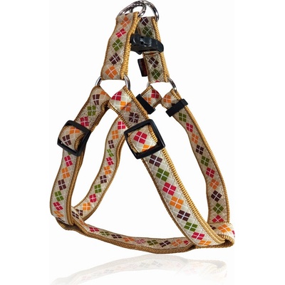 Pet Interest® Pet Interest Нагръдник за кучета, бежов с ромбоиди