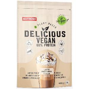 Nutrend Delicious Vegan Protein, лате макиато, 450 g, Nutrend