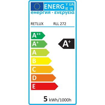 Retlux RLL 272 E27 žárovka LED G45 5W studená bílá